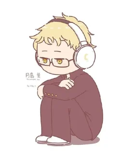 🎧 emoji HAIKYU !!! ВОЛЕЙБОЛ Telegram sticker 22 of 37