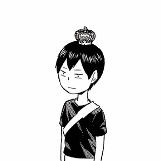 😐 emoji HAIKYU !!! ВОЛЕЙБОЛ Telegram sticker 9 of 37