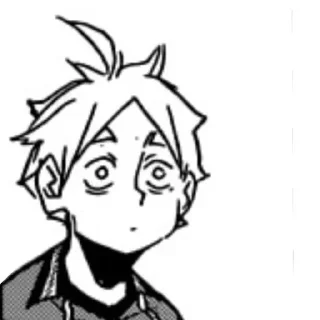 😨 emoji HAIKYU !!! ВОЛЕЙБОЛ Telegram sticker 16 of 37