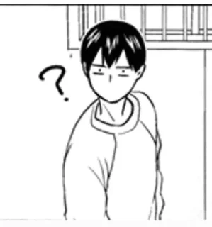 🤨 emoji HAIKYU !!! ВОЛЕЙБОЛ Telegram sticker 14 of 37