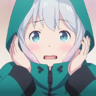 😨 emoji Izumi Sagiri Telegram sticker 20 of 30