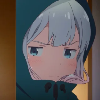 😐 emoji Izumi Sagiri Telegram sticker 12 of 30