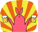 Sticker from Pink Rabbit @stickersb2b