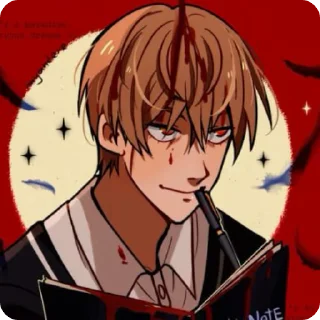 Sticker from Yagami Light
