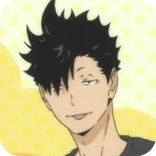 😋 emoji Kuroo Tetsuro Telegram sticker 14 of 50
