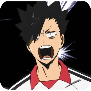 😨 emoji Kuroo Tetsuro Telegram sticker 2 of 50