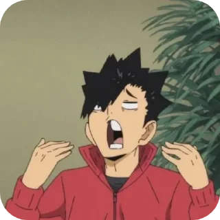 😰 emoji Kuroo Tetsuro Telegram sticker 7 of 50