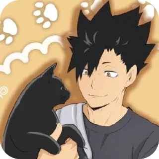 😽 emoji Kuroo Tetsuro Telegram sticker 13 of 50