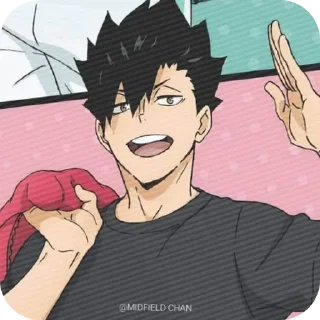 👋 emoji Kuroo Tetsuro Telegram sticker 20 of 50