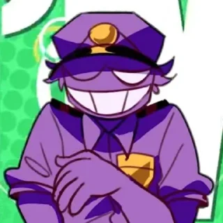 🌟 emoji БОЛЬШЕ ⇨ @CLOOBHUB ФИОЛЕТОВЫЙ ПАРЕНЬ ФНАФ FNAF ТГ Telegram sticker 10 of 62