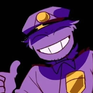 🌟 emoji БОЛЬШЕ ⇨ @CLOOBHUB ФИОЛЕТОВЫЙ ПАРЕНЬ ФНАФ FNAF ТГ Telegram sticker 14 of 62