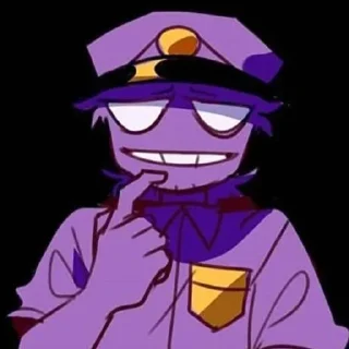 🌟 emoji БОЛЬШЕ ⇨ @CLOOBHUB ФИОЛЕТОВЫЙ ПАРЕНЬ ФНАФ FNAF ТГ Telegram sticker 13 of 62