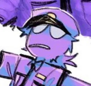 🌟 emoji БОЛЬШЕ ⇨ @CLOOBHUB ФИОЛЕТОВЫЙ ПАРЕНЬ ФНАФ FNAF ТГ Telegram sticker 4 of 62
