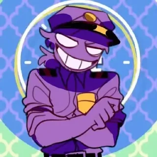 🌟 emoji БОЛЬШЕ ⇨ @CLOOBHUB ФИОЛЕТОВЫЙ ПАРЕНЬ ФНАФ FNAF ТГ Telegram sticker 12 of 62