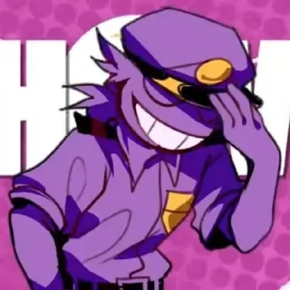 🌟 emoji БОЛЬШЕ ⇨ @CLOOBHUB ФИОЛЕТОВЫЙ ПАРЕНЬ ФНАФ FNAF ТГ Telegram sticker 17 of 62