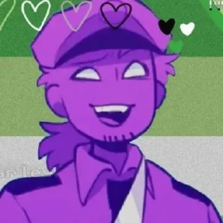 🌟 emoji БОЛЬШЕ ⇨ @CLOOBHUB ФИОЛЕТОВЫЙ ПАРЕНЬ ФНАФ FNAF ТГ Telegram sticker 5 of 62