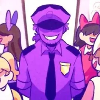 🌟 emoji БОЛЬШЕ ⇨ @CLOOBHUB ФИОЛЕТОВЫЙ ПАРЕНЬ ФНАФ FNAF ТГ Telegram sticker 22 of 62