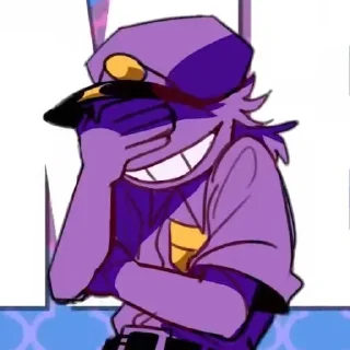 🌟 emoji БОЛЬШЕ ⇨ @CLOOBHUB ФИОЛЕТОВЫЙ ПАРЕНЬ ФНАФ FNAF ТГ Telegram sticker 7 of 62