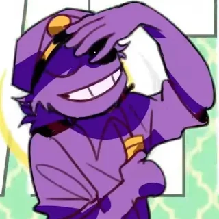 🌟 emoji БОЛЬШЕ ⇨ @CLOOBHUB ФИОЛЕТОВЫЙ ПАРЕНЬ ФНАФ FNAF ТГ Telegram sticker 8 of 62