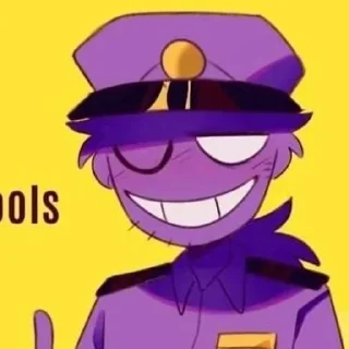 🌟 emoji БОЛЬШЕ ⇨ @CLOOBHUB ФИОЛЕТОВЫЙ ПАРЕНЬ ФНАФ FNAF ТГ Telegram sticker 19 of 62