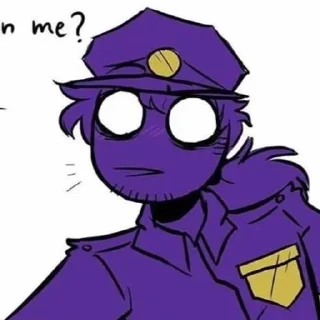 🌟 emoji БОЛЬШЕ ⇨ @CLOOBHUB ФИОЛЕТОВЫЙ ПАРЕНЬ ФНАФ FNAF ТГ Telegram sticker 24 of 62