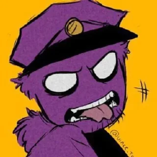 🌟 emoji БОЛЬШЕ ⇨ @CLOOBHUB ФИОЛЕТОВЫЙ ПАРЕНЬ ФНАФ FNAF ТГ Telegram sticker 16 of 62