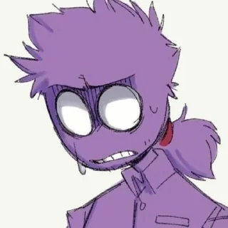 🌟 emoji БОЛЬШЕ ⇨ @CLOOBHUB ФИОЛЕТОВЫЙ ПАРЕНЬ ФНАФ FNAF ТГ Telegram sticker 18 of 62