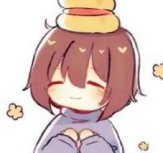 🌟 emoji ❤️Frisk❤️ @UndertaleDeltaruneStickersArts Telegram sticker 10 of 32