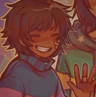 🌟 emoji ❤️Frisk❤️ @UndertaleDeltaruneStickersArts Telegram sticker 20 of 32