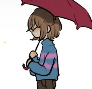 🌟 emoji ❤️Frisk❤️ @UndertaleDeltaruneStickersArts Telegram sticker 23 of 32