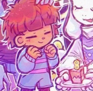 🌟 emoji ❤️Frisk❤️ @UndertaleDeltaruneStickersArts Telegram sticker 19 of 32