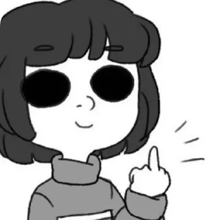 Sticker from Core!Frisk @UndertaleDeltaruneStickersArts