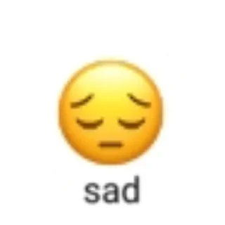 😔 emoji стикеры Telegram sticker 7 of 42