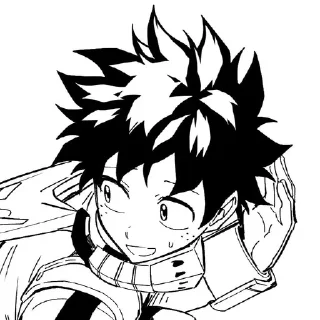 Sticker from izuku midoriya