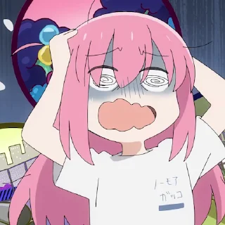 😵‍💫 emoji Bocchi the Rock Telegram sticker 11 of 76