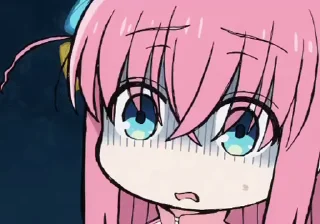 😨 emoji Bocchi the Rock Telegram sticker 18 of 76