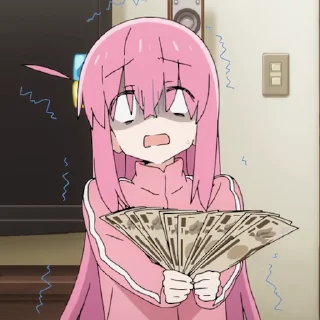 💴 emoji Bocchi the Rock Telegram sticker 12 of 76
