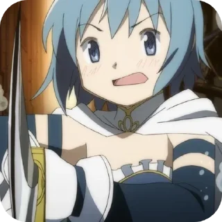 😡 emoji 🌊Sayaka Miki🎻 @MadokaMagicaDailyConfession Telegram sticker 8 of 120
