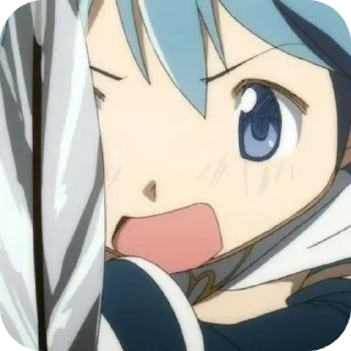 👿 emoji 🌊Sayaka Miki🎻 @MadokaMagicaDailyConfession Telegram sticker 20 of 120
