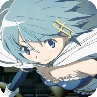 😏 emoji 🌊Sayaka Miki🎻 @MadokaMagicaDailyConfession Telegram sticker 10 of 120
