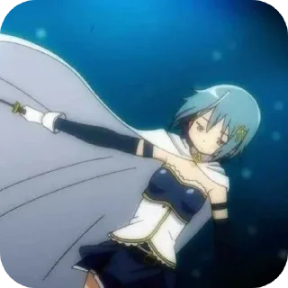 ☹ emoji 🌊Sayaka Miki🎻 @MadokaMagicaDailyConfession Telegram sticker 16 of 120
