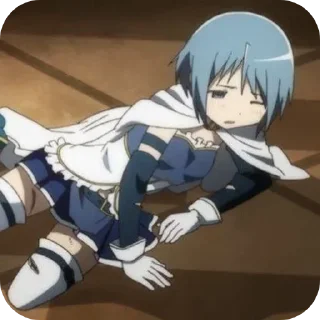 🤕 emoji 🌊Sayaka Miki🎻 @MadokaMagicaDailyConfession Telegram sticker 13 of 120