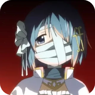 🤕 emoji 🌊Sayaka Miki🎻 @MadokaMagicaDailyConfession Telegram sticker 2 of 120