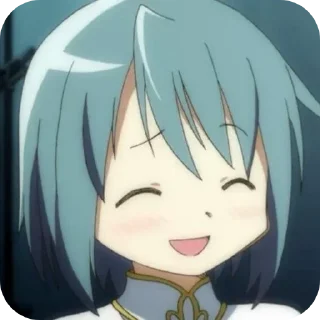 ☺ emoji 🌊Sayaka Miki🎻 @MadokaMagicaDailyConfession Telegram sticker 9 of 120