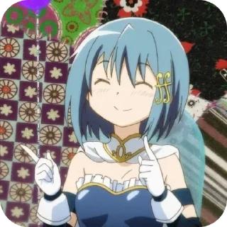 ☺ emoji 🌊Sayaka Miki🎻 @MadokaMagicaDailyConfession Telegram sticker 3 of 120