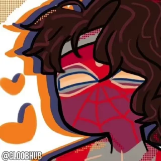 Sticker from @CLOOBHUB ⌥ SPIDER-VERSE ЧЕЛОВЕК-ПАУК СТИКЕРЫ ТГ