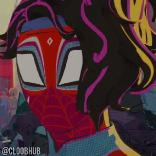 Sticker from @CLOOBHUB ⌥ SPIDER-VERSE ЧЕЛОВЕК-ПАУК СТИКЕРЫ ТГ