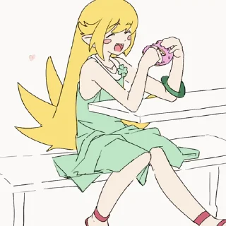 Sticker from Oshino Shinobu | @Onishiki
