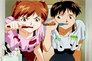😉 emoji Evangelion Telegram sticker 9 of 49