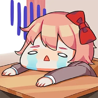 😭 emoji Докі докі! @TM_Stikers Telegram sticker 20 of 94